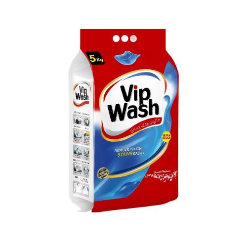 Vip Wash Detergent Powder With Free Home Delivery (5kg)